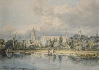 Vista sud della Christ Church dai prati, XIX secolo da Joseph Mallord William Turner